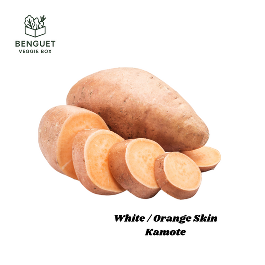 Whole sweet potatoes (kamote) freshly harvested from Benguet.